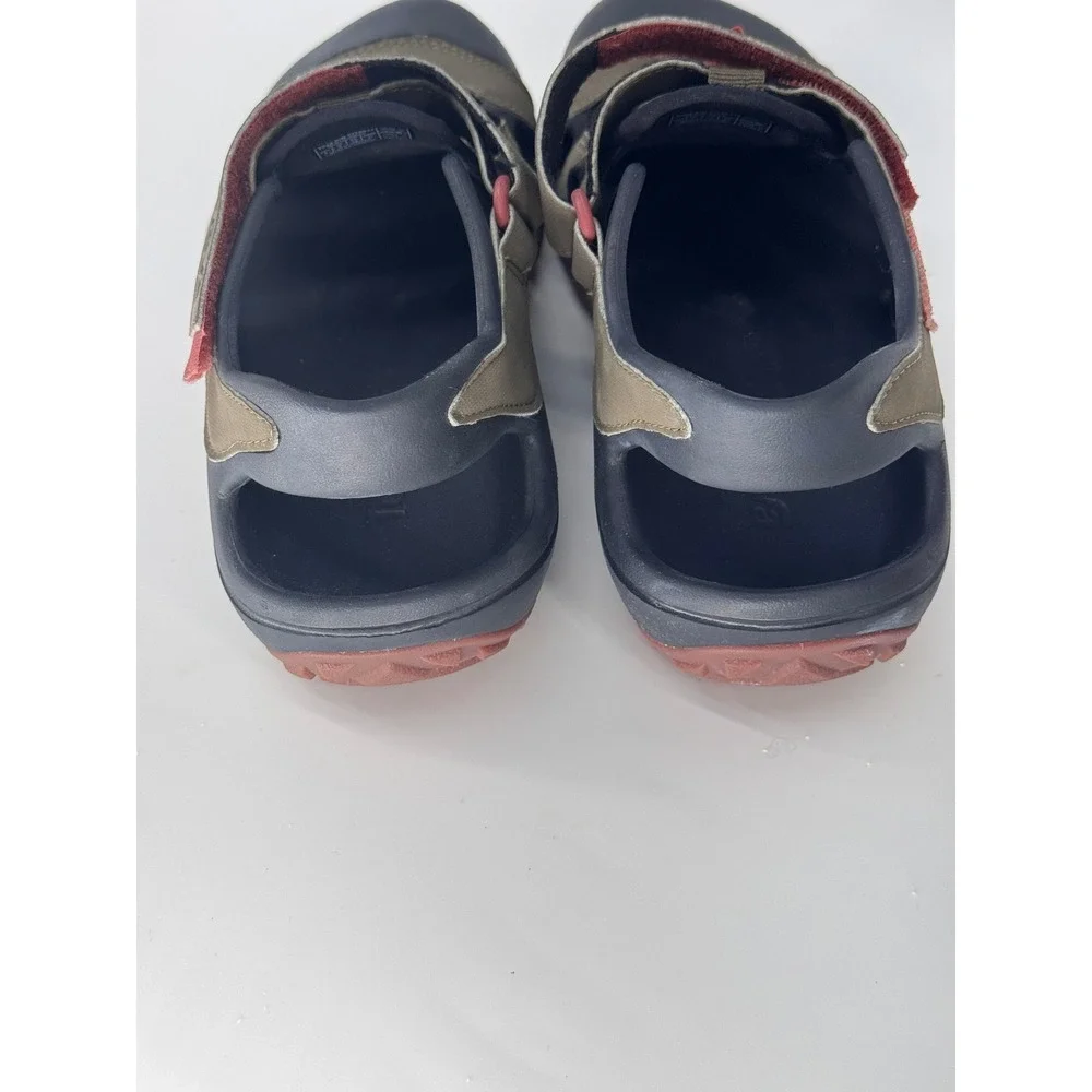 TEVA FLINTWOOD Sport Sandals Mens US 10 Water Hike Shoes Quick Dry Dark Olive